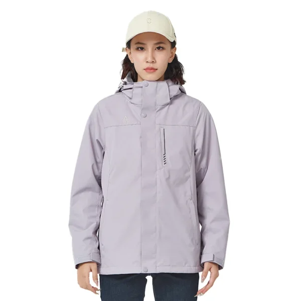 کاپشن دوپوش زنانه هامتو مدل HUMTTO 26C818B-1 رنگ یاسی